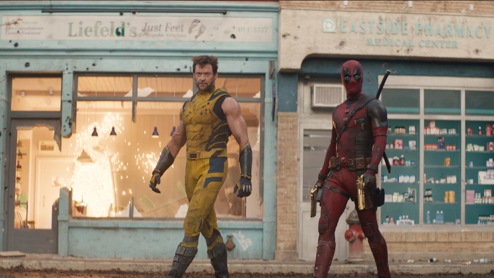 Hugh Jackman and Ryan Reynolds as The Wolverine and Deadpool