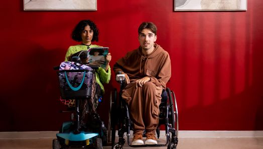 Promotional image of Shreya M Patel and George Robinson for the TV series Perfect