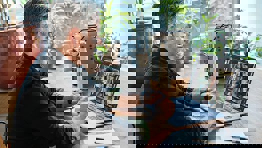 two colleagues on a videocall