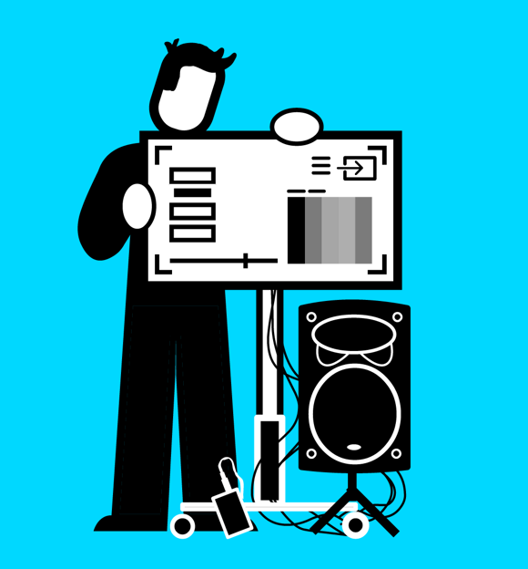 AV engineer illustration