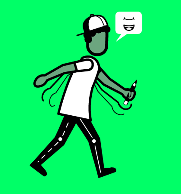 Illustration of a junior animator illustration