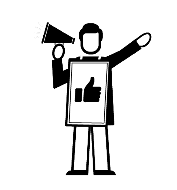 Marketing executive illustration