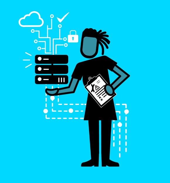 Network systems engineer  illustration