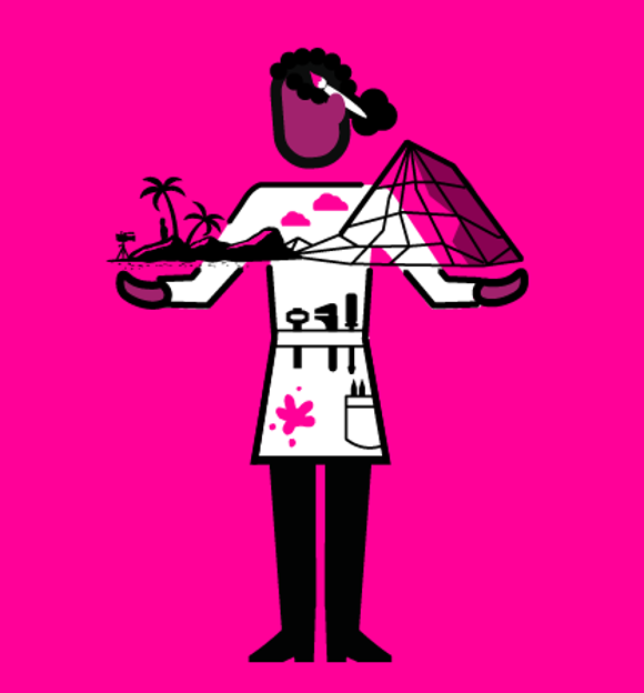 Prop maker (creative industries) illustration